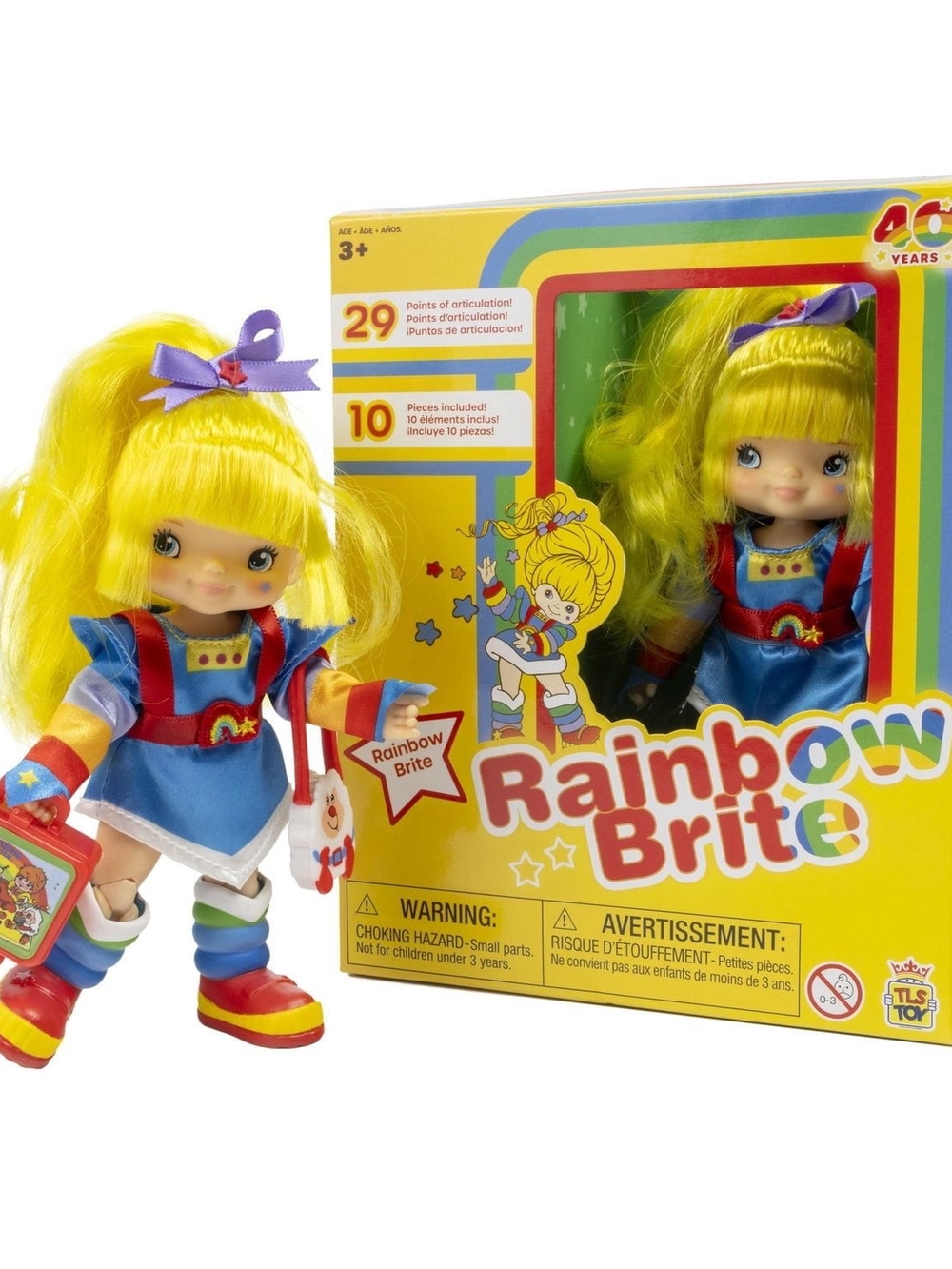 Rainbow Brite Doll 5.5” Articulated Fashion Doll 10 Accessories With 4 Surprises